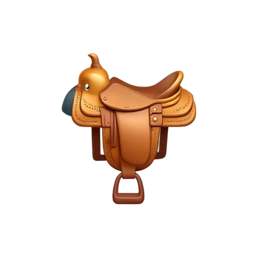 Western riding saddle emoji