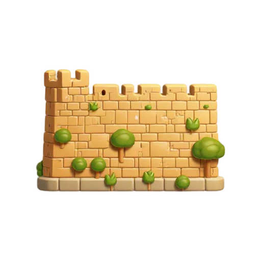 weathered limestone blocks and small plants growing in crevices, depicting Western Wall.