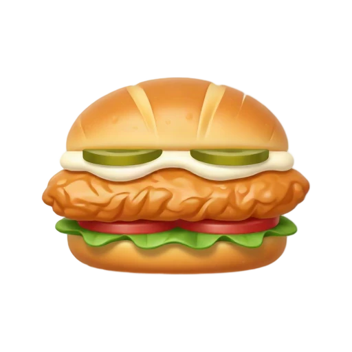 Spicy chicken brioche sandwich emoji