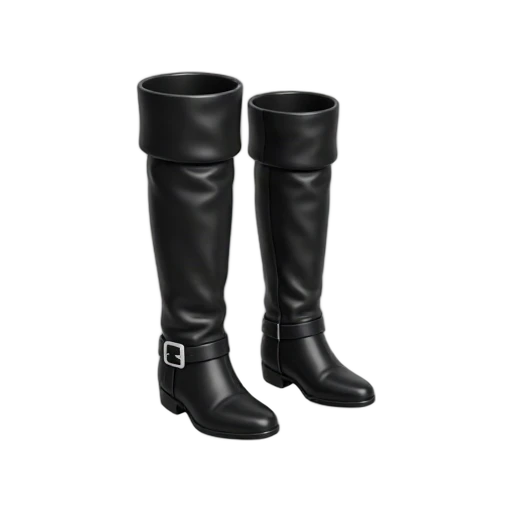 Witch boots with curled pointed toes and silver buckles