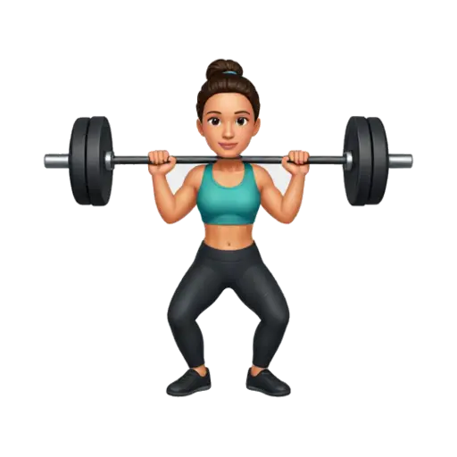 Athletic woman deadlifting a barbell with both hands