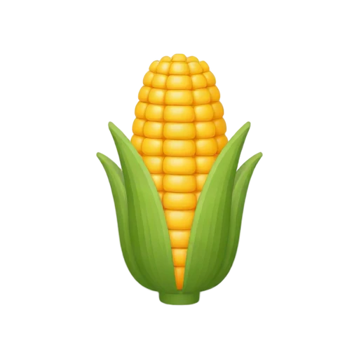 Yellow corn cob with husk