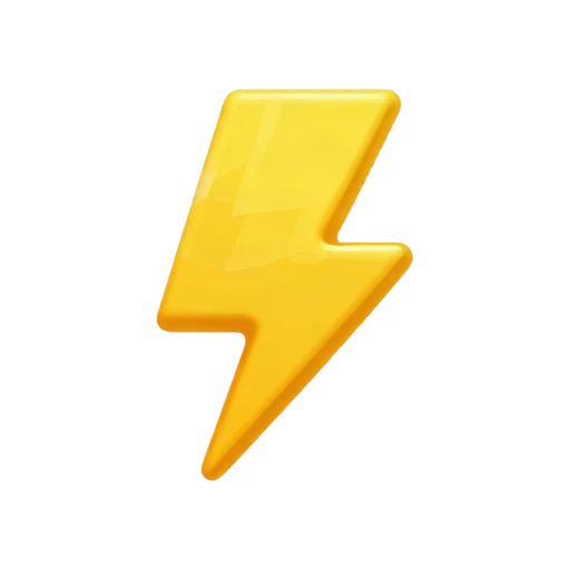 Yellow lightning bolt