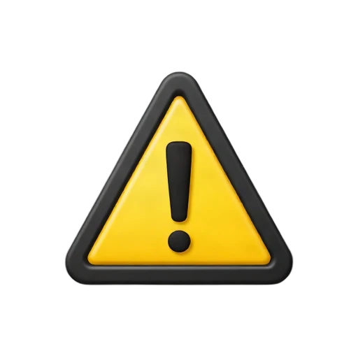 Yellow warning triangle