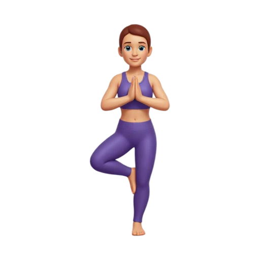 Person standing in a yoga tree pose